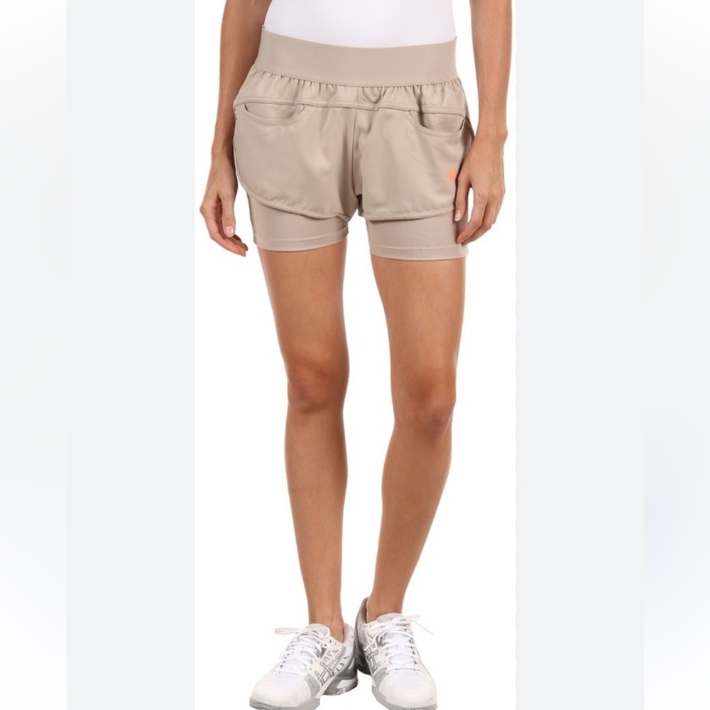 Adidas by Stella McCartney Barricade Shorts size 40 or 6 Training Shorts Beige
